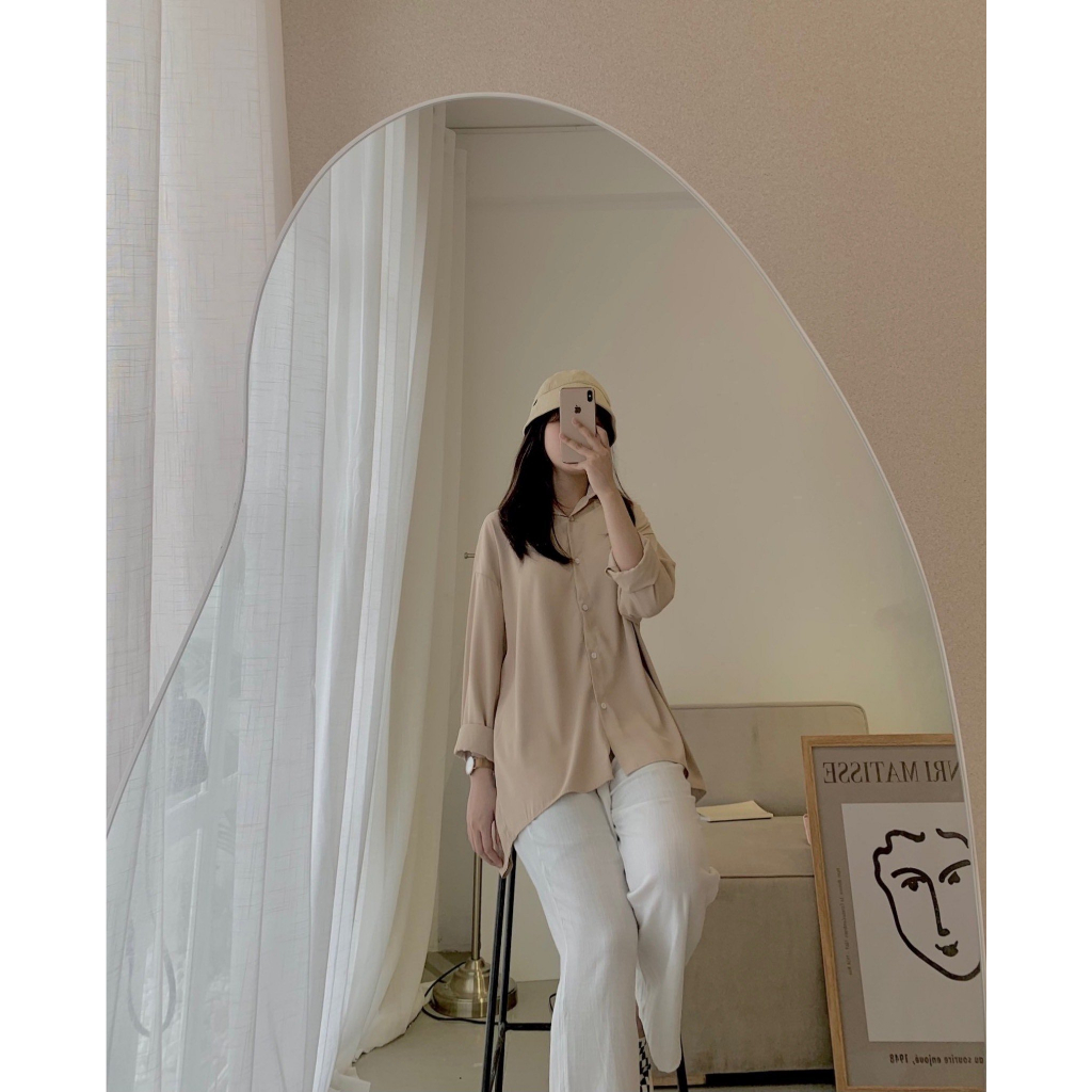 Áo sơ mi form rộng Ulzzang  Hari GenZ 634  P0K12