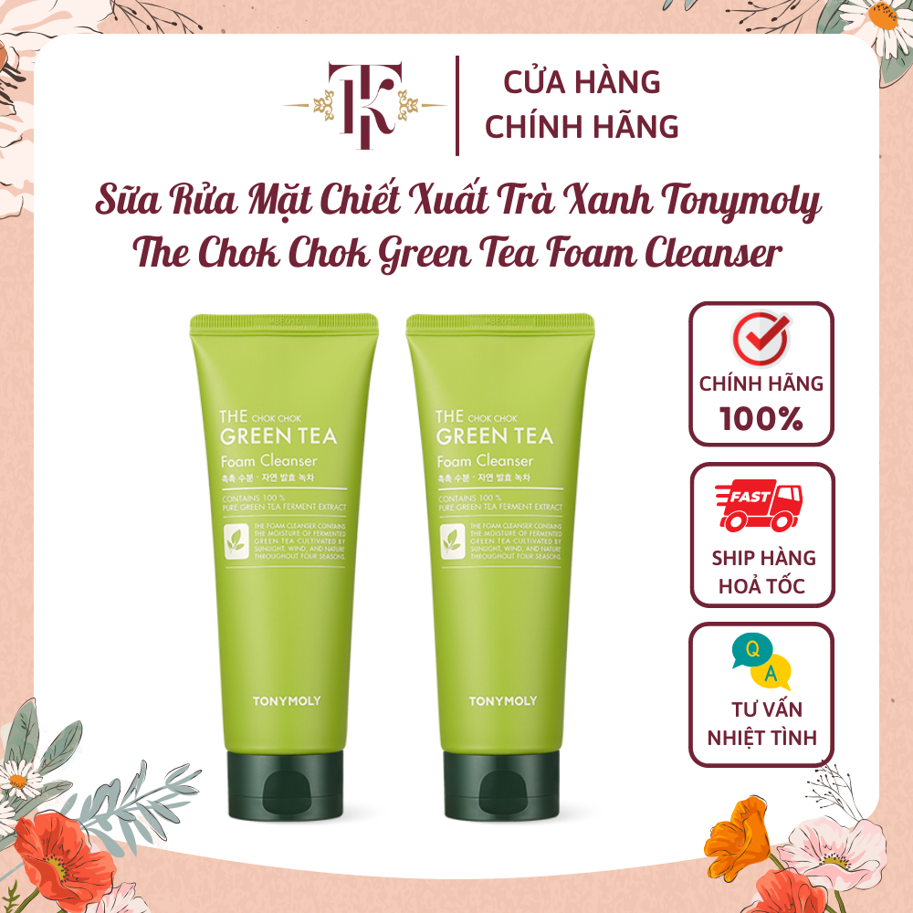 Sữa Rửa Mặt Trà Xanh Tonymoly The Chok Chok Green Tea Foam Cleanser 150ml