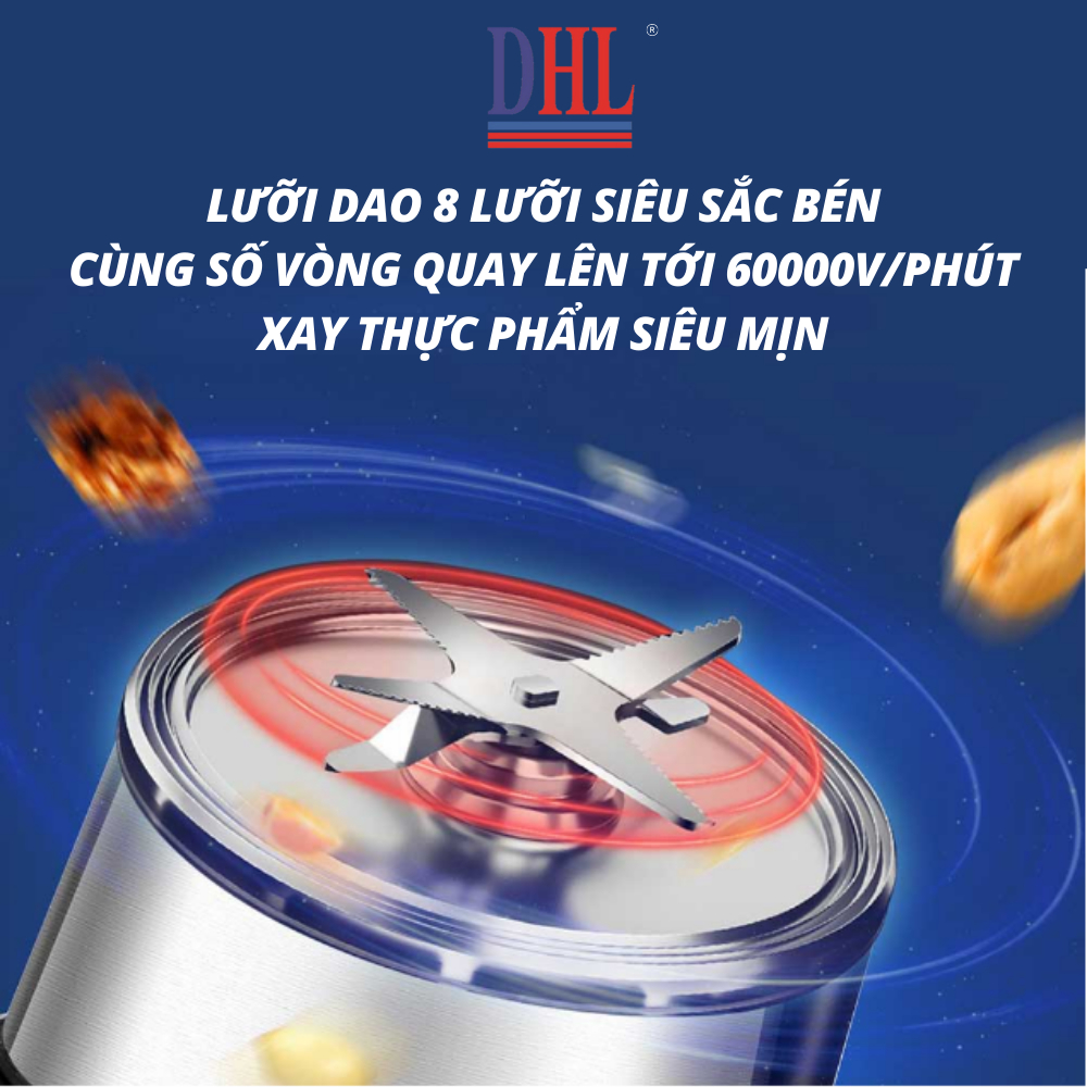 Máy làm sữa hạt, nấu cháo Mitomo MSH-539V1, Công suất 1800W - Bảo hành 3 năm