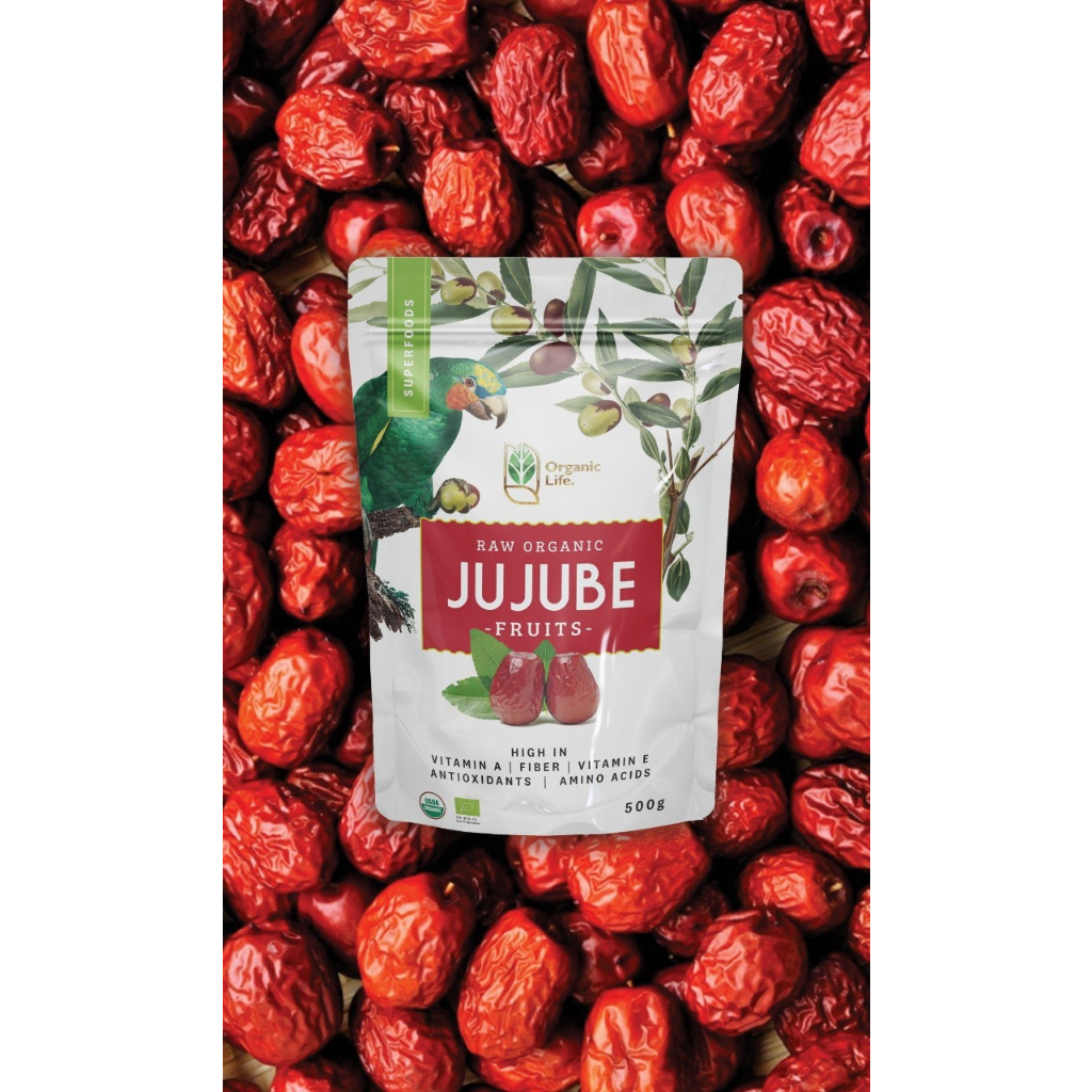 Táo đỏ hữu cơ Organic Life (Raw Organic Jujube Fruits Organic Life) - 250gr & 500gr