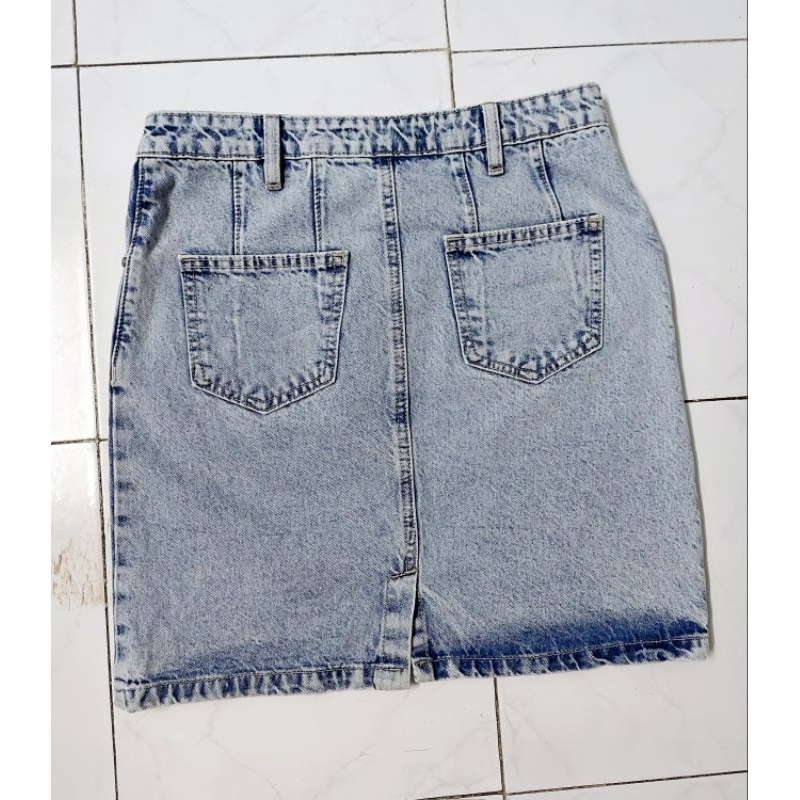 Thanh lý váy jean Zara auth, sz 28, new 98%