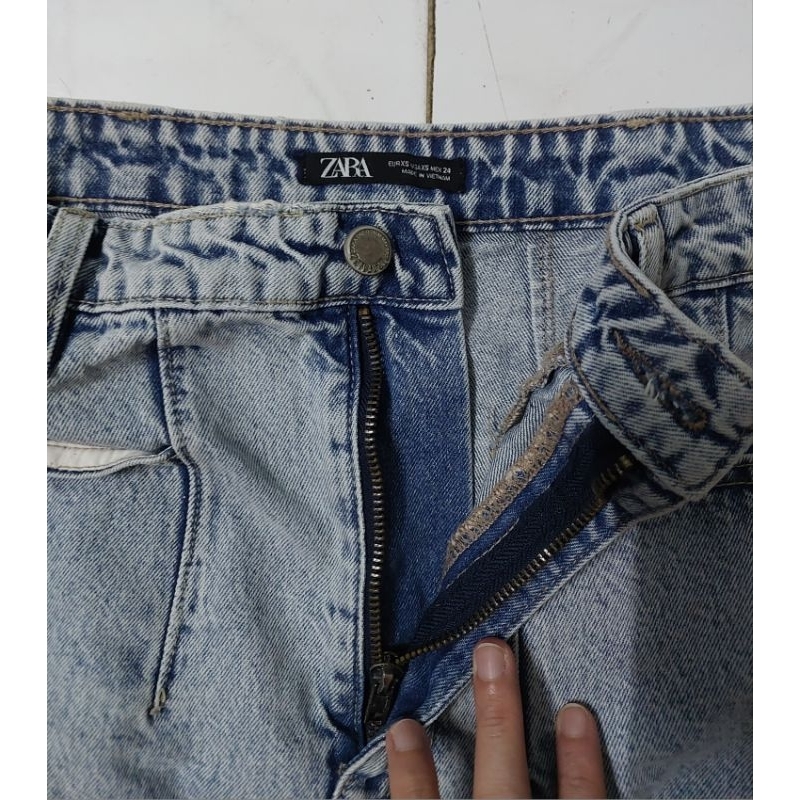 Thanh lý váy jean Zara auth, sz 28, new 98%