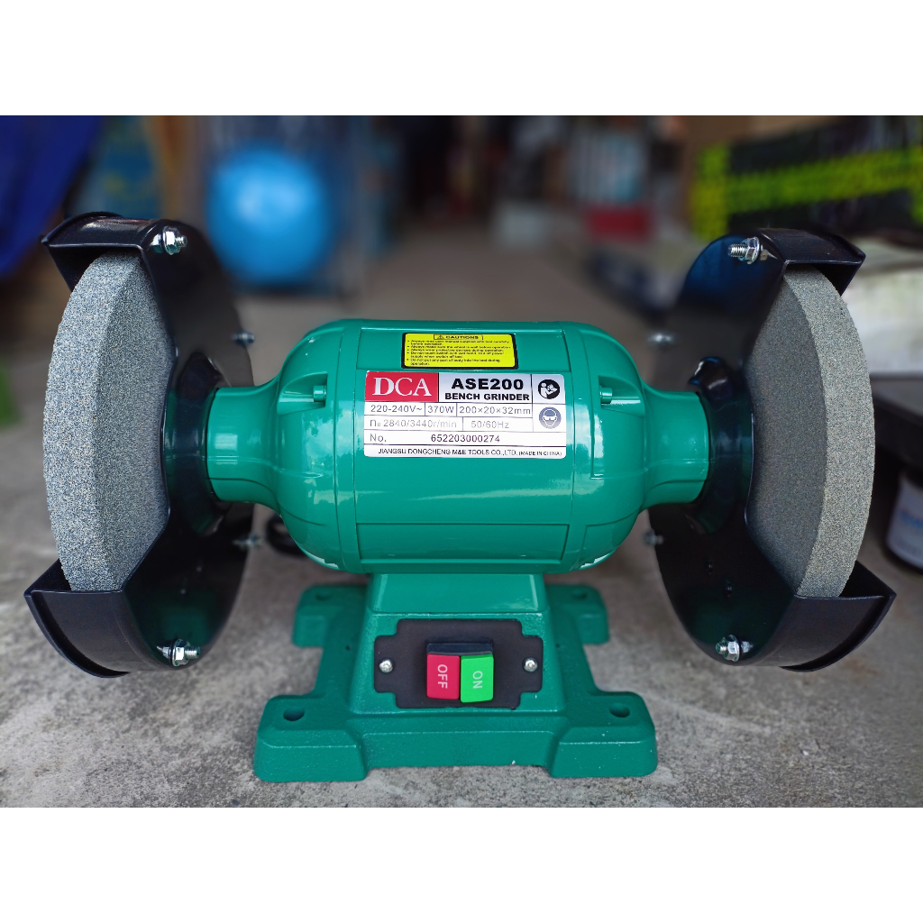 Máy mài bàn 200mm DCA - ASE200 máy mài 2 đá  công suất 370W điện áp 220V hàng chính hãng phân phối bởi TPC