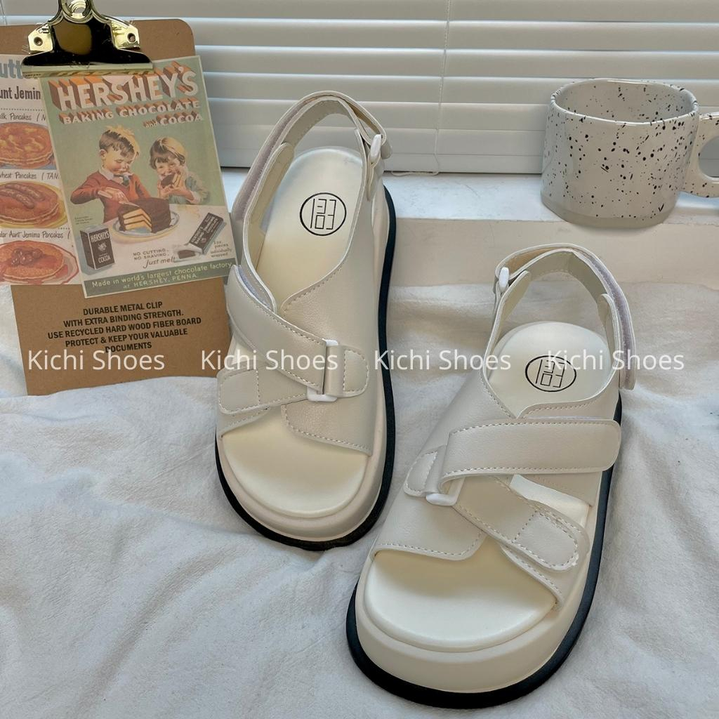 Sandals quai chéo coley Loại 1  sandals ulzzang Kichi Shoes mã Q60 quai chéo Kichi Shoes  mã Q60