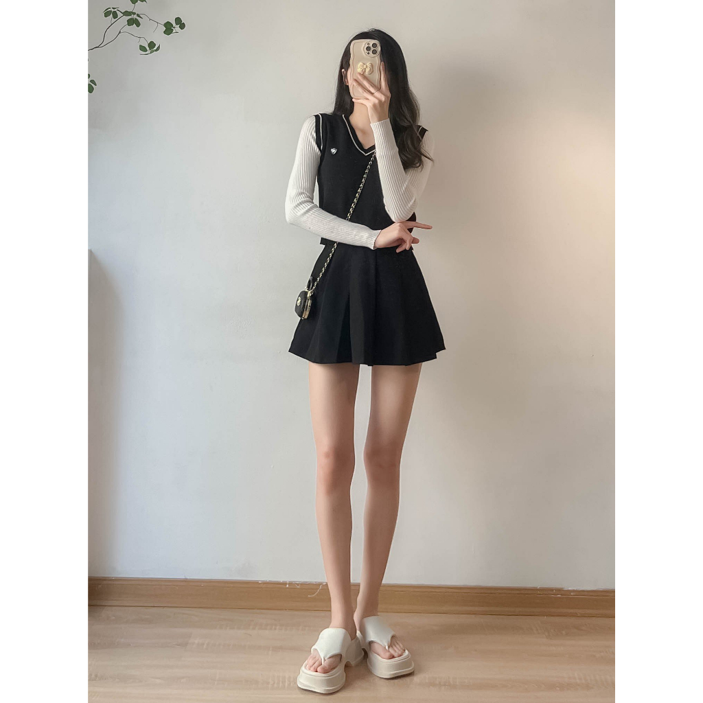 Áo gile len công sở chất len dày đẹp EMIX GileA70/P6K12