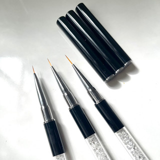 Cọ nét cán đá cao cấp 3 size, cọ vẽ nail chuyên dụng