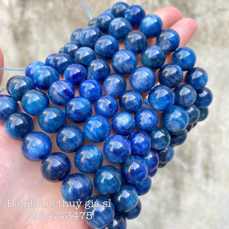 Vòng tay , lắc tay đá Kyanite tu nhien  hàng vip phong thuỷ may mắn  có kiểm định