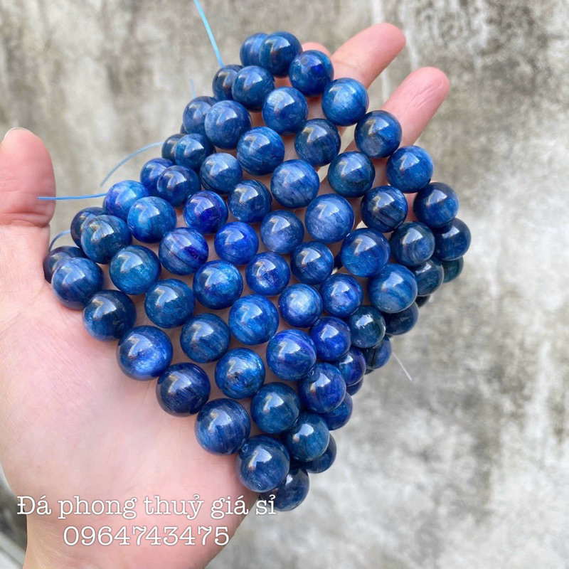 Vòng tay , lắc tay đá Kyanite tu nhien  hàng vip phong thuỷ may mắn  có kiểm định