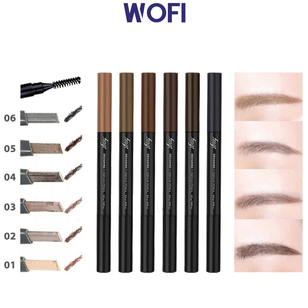 Chì kẻ mày ngang TFS Designing Eyebrow Pencil 2 đầu Hold Live