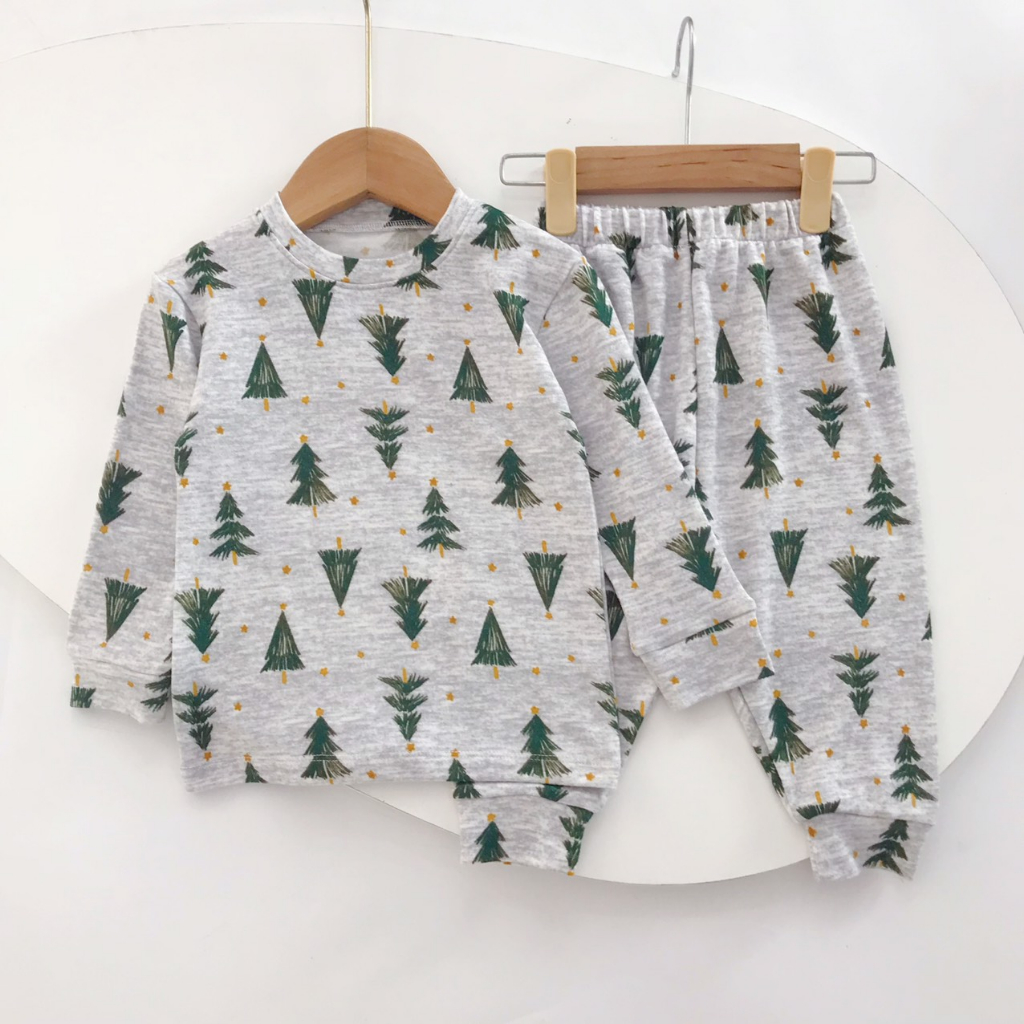 Bộ dài tay in hình hoạ tiết Medokids chất cotton mềm mịn mát cho bé trai bé gái từ 10-32kg