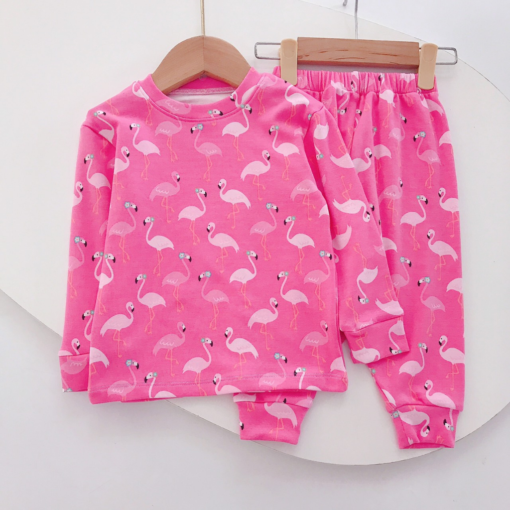 Bộ dài tay in hình hoạ tiết Medokids chất cotton mềm mịn mát cho bé trai bé gái từ 10-32kg