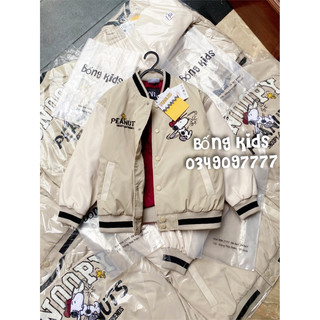 Áo bomber bé trai & bé gái snoopy be zr