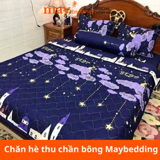 Chăn văn phòng Beladies - Chăn hè thu trần bông cotton chần mỏng mát nằm điều hòa 3 lớp 1m8x2m đi du lịch