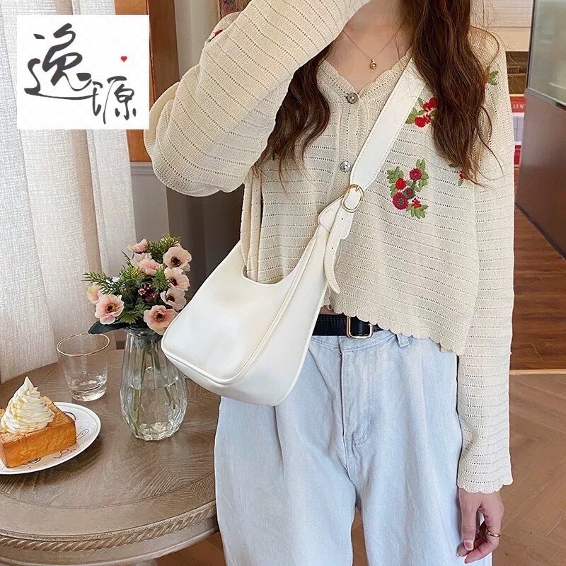 TÚI ĐEO CHÉO DÁNG THUYỀN DA ĐƠN GIẢN  Túi Xách Nữ Đẹp Hot Nhất Hiện Nay T500 TIEM_1998