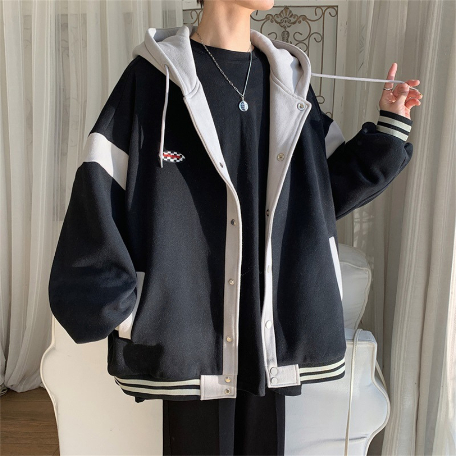 Áo Khoác Hoodie Nút Phú Hợp Nam Nữ Chất Nỉ Cao Cấp - Azura Store