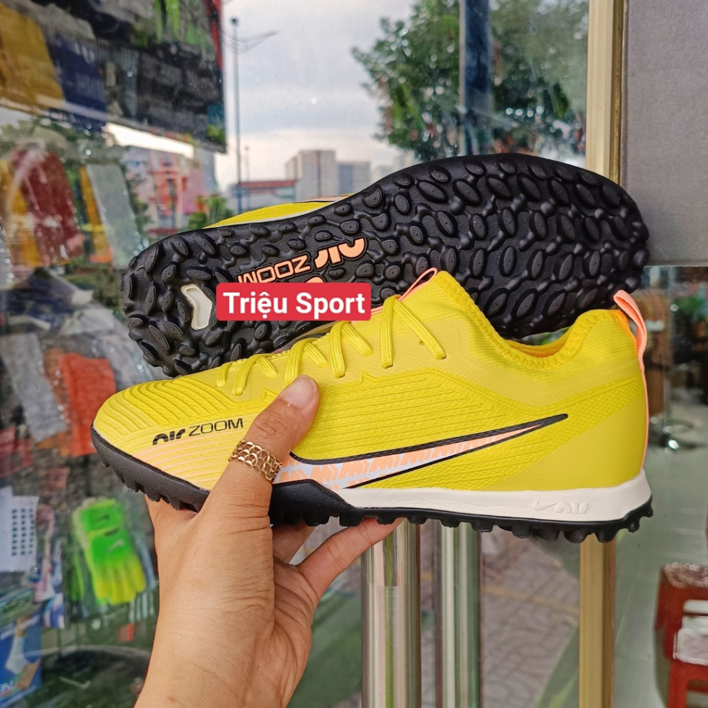 Giày đá bóng Mercurial Vapor 15 Pro Air zoom Khâu đế + hộp+ túi rút + tất