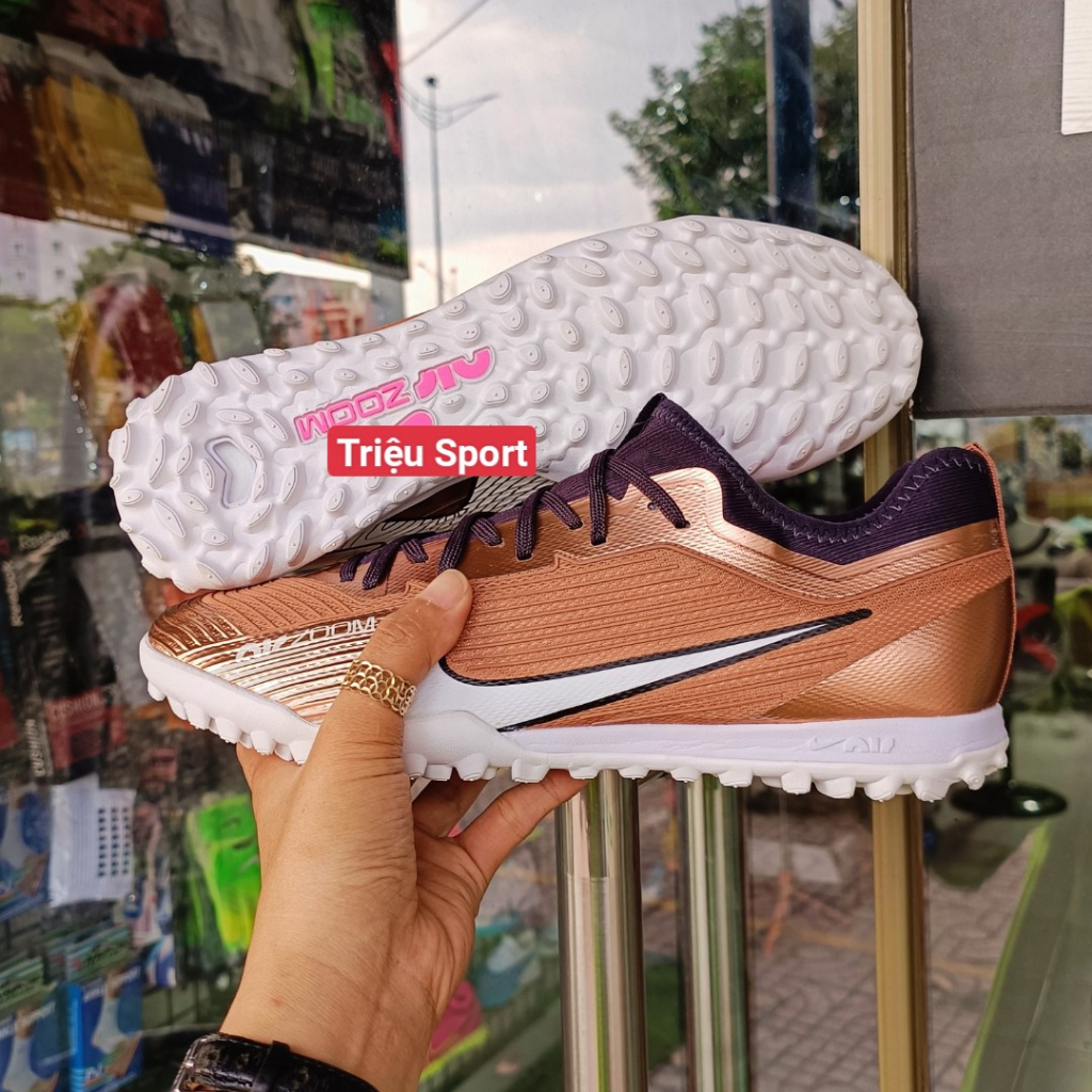 Giày đá bóng Mercurial Vapor 15 Pro Air zoom Khâu đế + hộp+ túi rút + tất