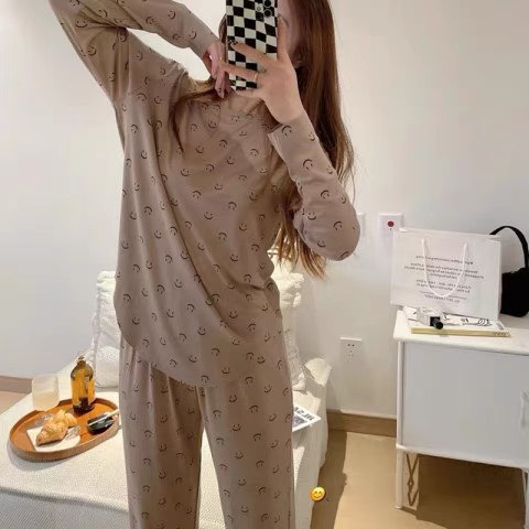 Bộ đồ nữ bộ ngủ bộ mặc nhà chất cotton nhẹ mát hàng Quảng Châu cao cấp mới 2023 TC491-2408
