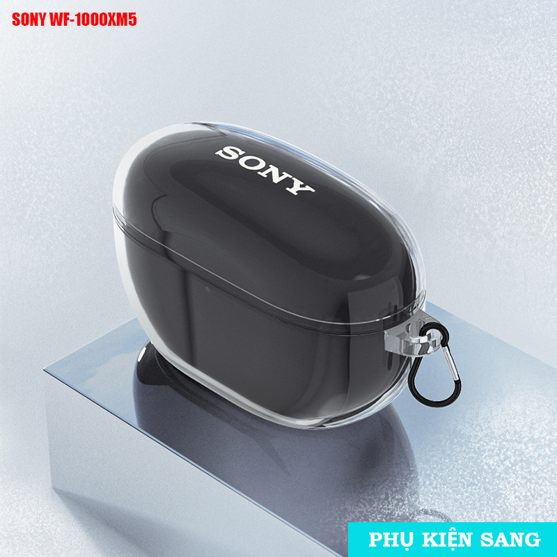 Ốp bảo vệ trong suốt Sony WF-1000XM5 kèm móc - PHỤ KIỆN SANG