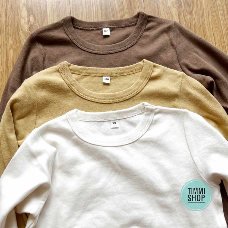 Áo Phông Dài Tay Xuất Nhật Cotton Oragnic Mềm Mát Nhiều Mẫu M.uji Kẻ Việt Nam Xuất Khẩu