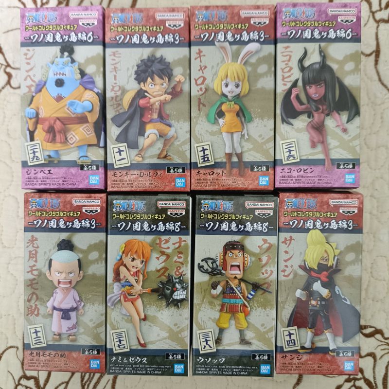 Mô hình One Piece WCF chính hãng - Jinbei , Luffy, Robin, Nami, Usopp, Momo suke, caroot, sanji chính hãng NEW
