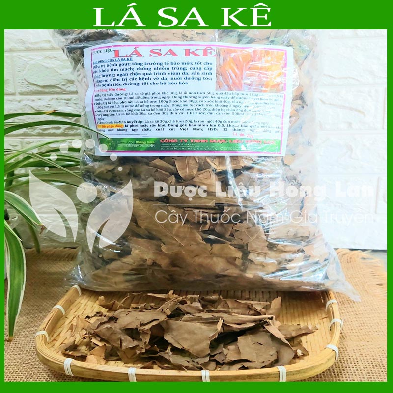 Thảo dược LÁ CÂY SA KÊ khô sạch đóng gói 500gram - congtyduoclieuhonglan