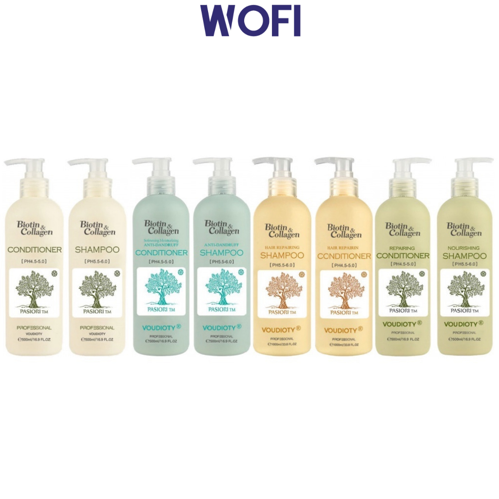 Dầu gội và dầu xả Biotin Collagen Pasiori