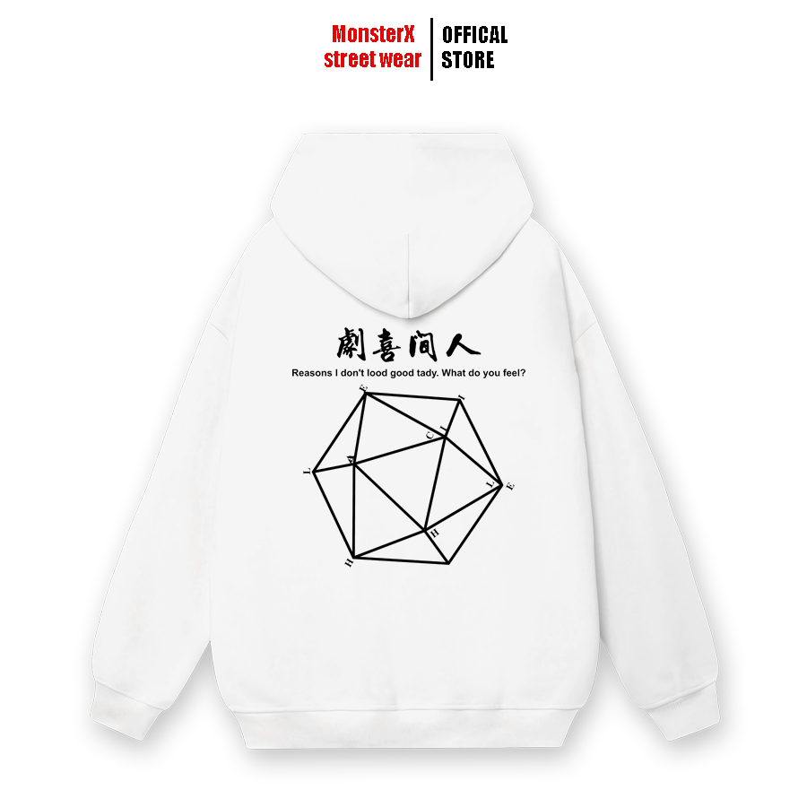 Áo hoodie nỉ bông Monster X Street Lục Lăng nam nữ form rộng thu đông Local Brand