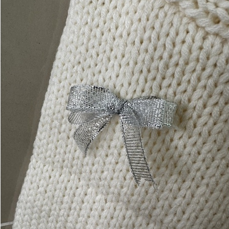 Aó Len Cardigan Croptop nơ