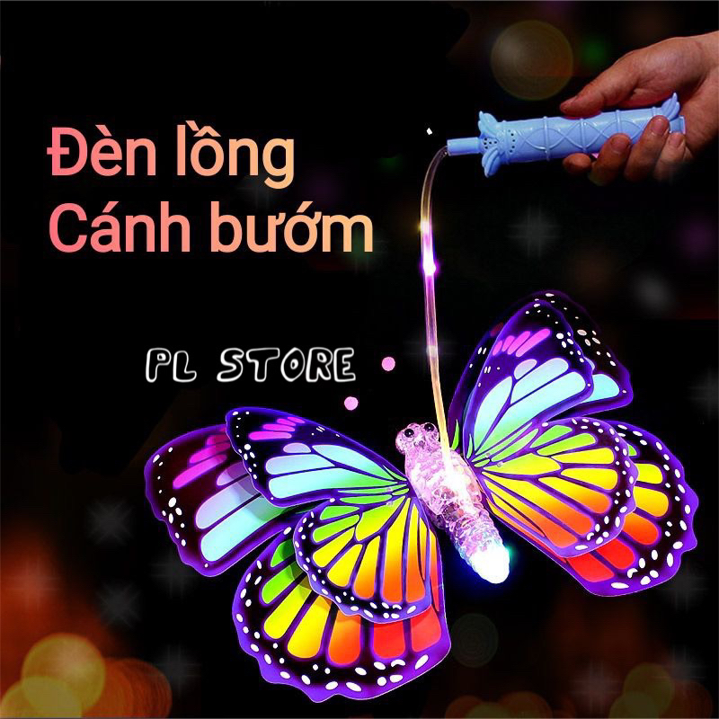 Đèn lồng cánh bướm tự động vẫy cánh có nhạc và đèn đồ chơi cho bé