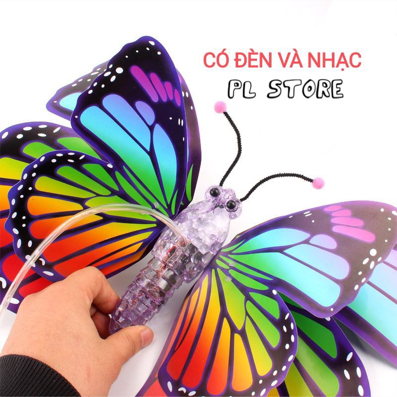 Đèn lồng cánh bướm tự động vẫy cánh có nhạc và đèn đồ chơi cho bé