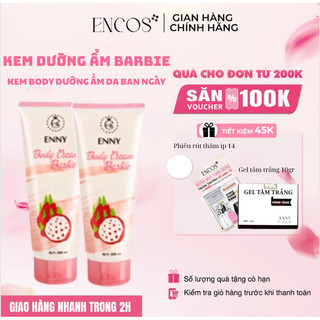 Bộ 2 Kem Body Dạng Sữa Dưỡng Trắng Da Dưỡng Ẩm Chống Nắng Da ENNY BARBIE SPF 15+ PA +++ Tặng Kèm Quà