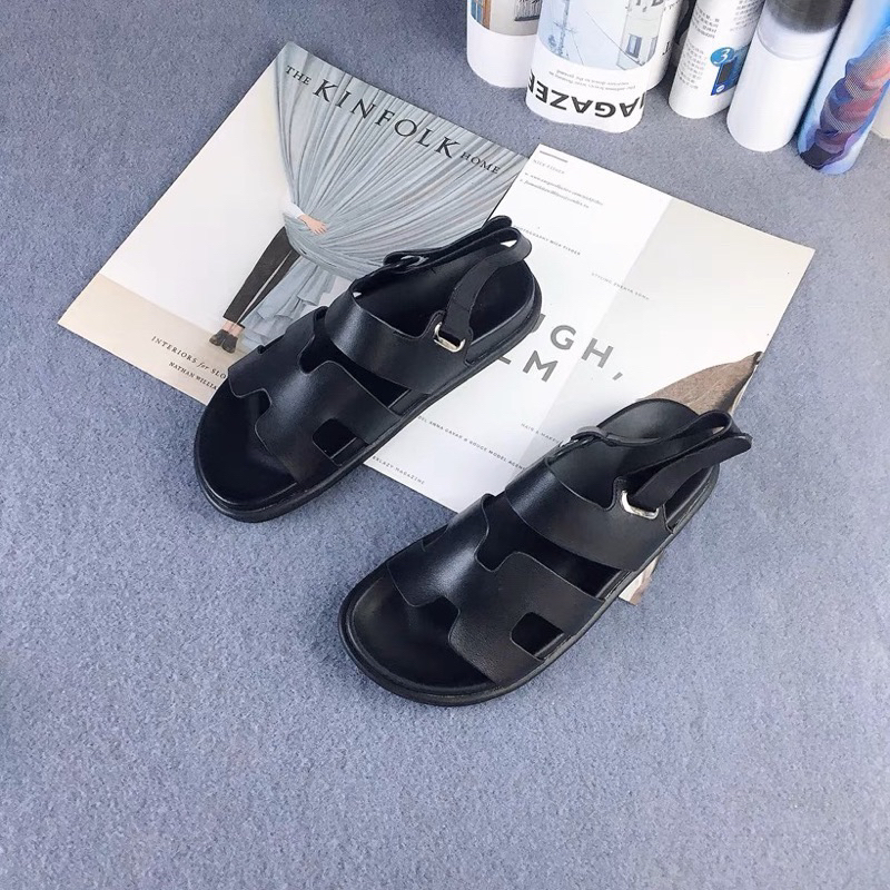 Dép sandan nữ quai hậu mùa hè 2024 thời trang H