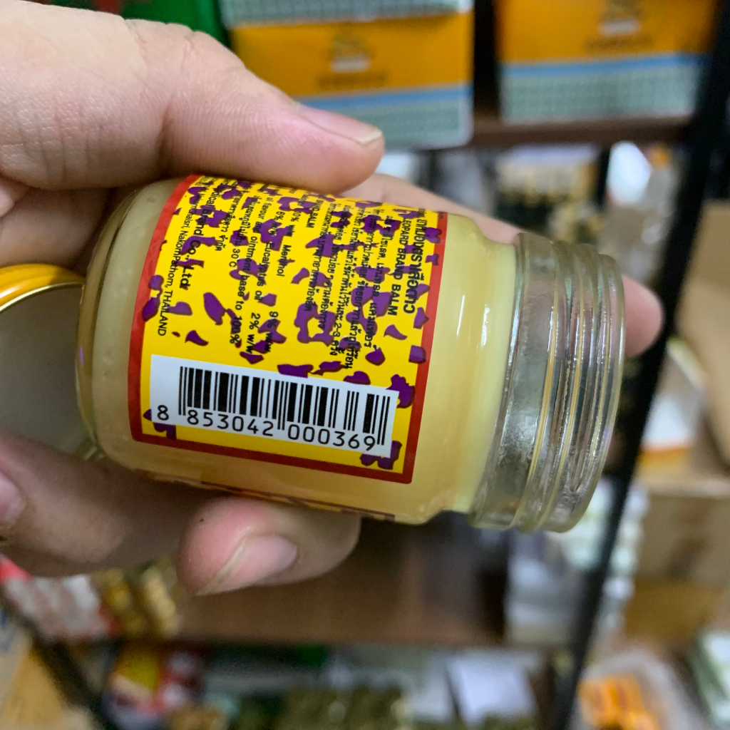 Cù Là Con Báo Leopard Brand Balm 40gr Thái Lan Chính Hãng - Xoa Bóp Nhức Mỏi