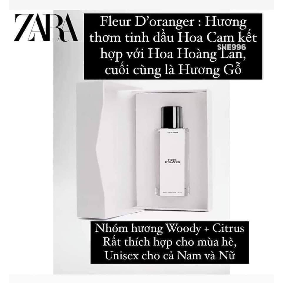 Nước Hoa Zara Fleur D'Orange Dung Tích 90ml