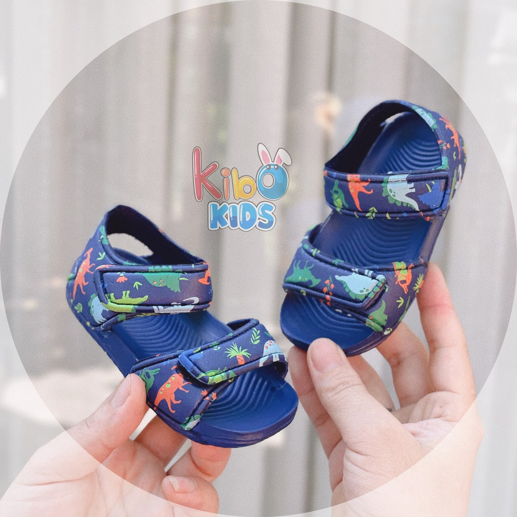 Sandal Xốp Siêu Nhẹ Hoạ Tiết Khủng Long Cực HOt Cho Bé Tập Đi size 18-25