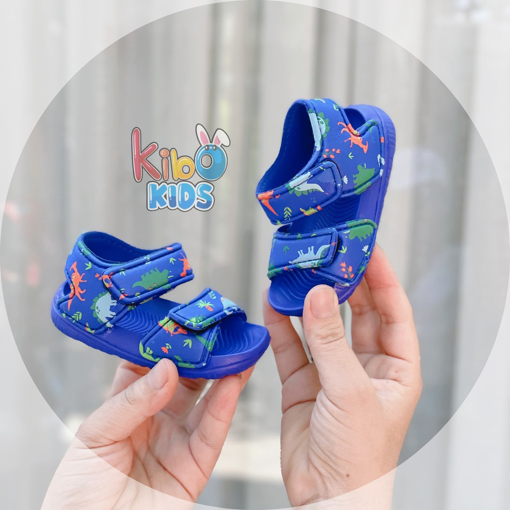 Sandal Xốp Siêu Nhẹ Hoạ Tiết Khủng Long Cực HOt Cho Bé Tập Đi size 18-25