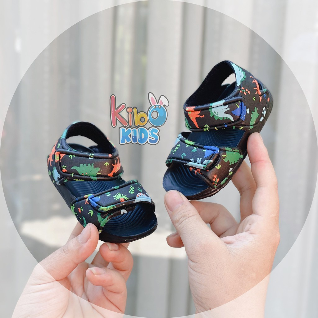 Sandal Xốp Siêu Nhẹ Hoạ Tiết Khủng Long Cực HOt Cho Bé Tập Đi size 18-25