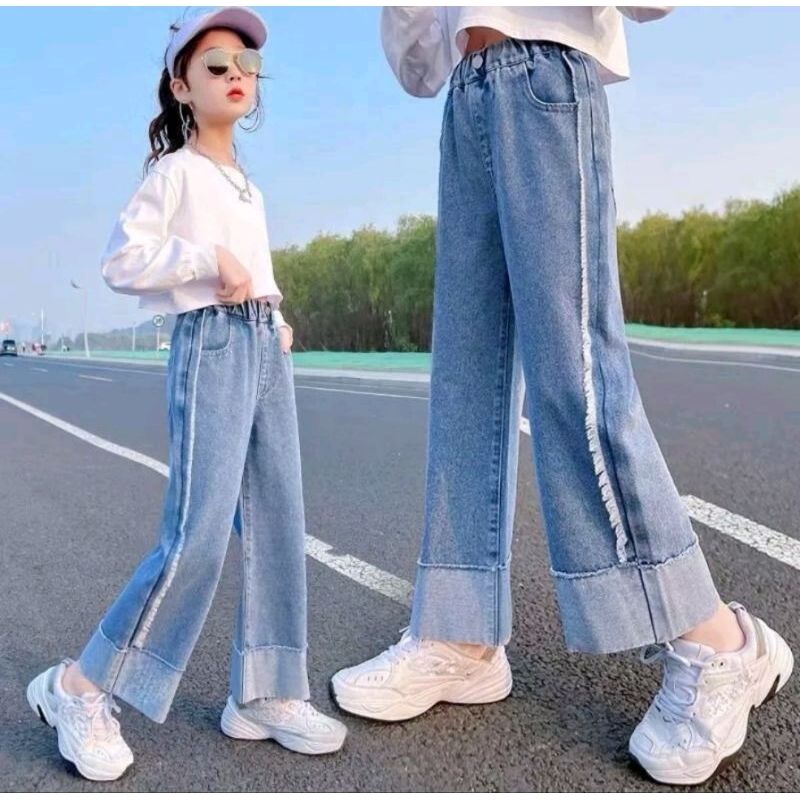 Quần Jean ống xuông bé gái size đại 20-35kg/ quần bò bé gái