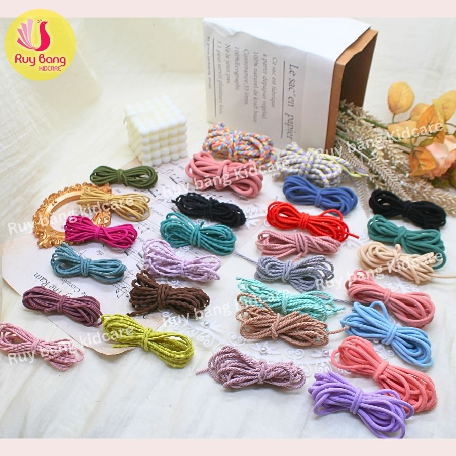 {GIÁ CUỘN 5 MET} Dây buộc tóc met các loại