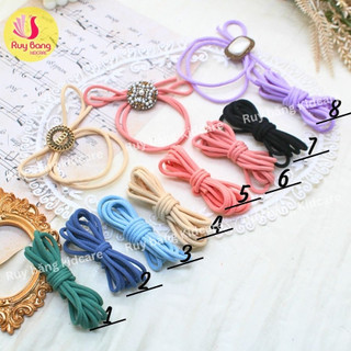 Dây buộc tóc met tròn trơn