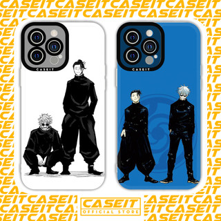 Ốp lưng iphone cạnh vuông Caseit Jujutsu Kaisen Geto và Gojo Satoru anime 8plus/x/xs/11/12/13/14/pro/max/plus/promax