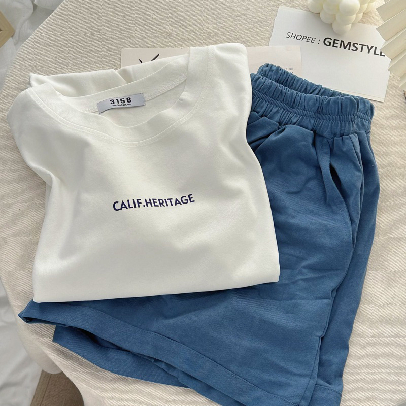 Bộ đùi nữ, set quần short đùi áo form rộng vừa mặc nhà siêu Cute