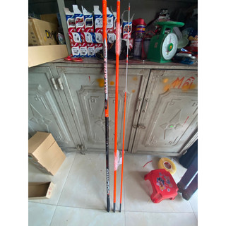  Thanh lý  Cần câu 3 khúc ANTAREX Surf Pro-Force 4m20 khoen pat fuji tải chì 200g cao cấp màu cam 