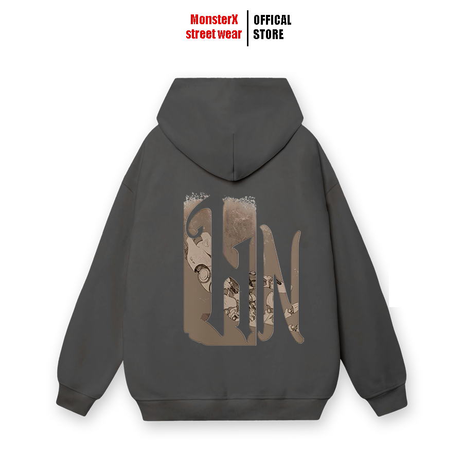 Áo hoodie nỉ bông Monster X Street IN nam nữ form rộng thu đông Local Brand