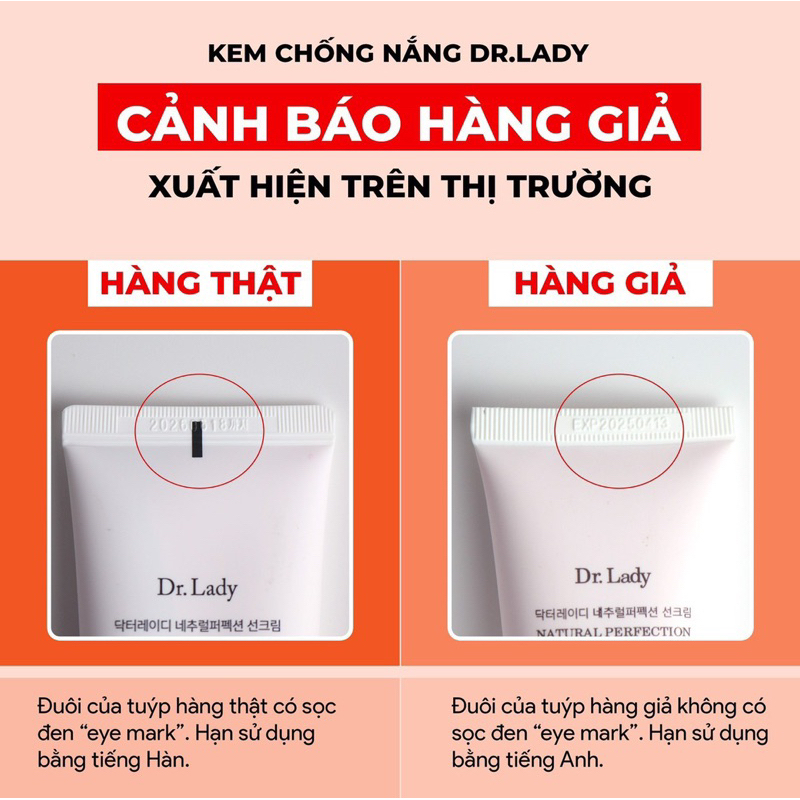 Kem chống nắng Dr Lady Suncream 60ml nâng tone, kiềm dầu