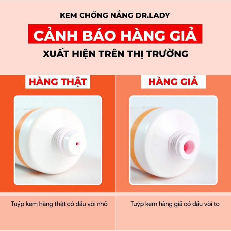 Kem chống nắng Dr Lady Suncream 60ml nâng tone, kiềm dầu