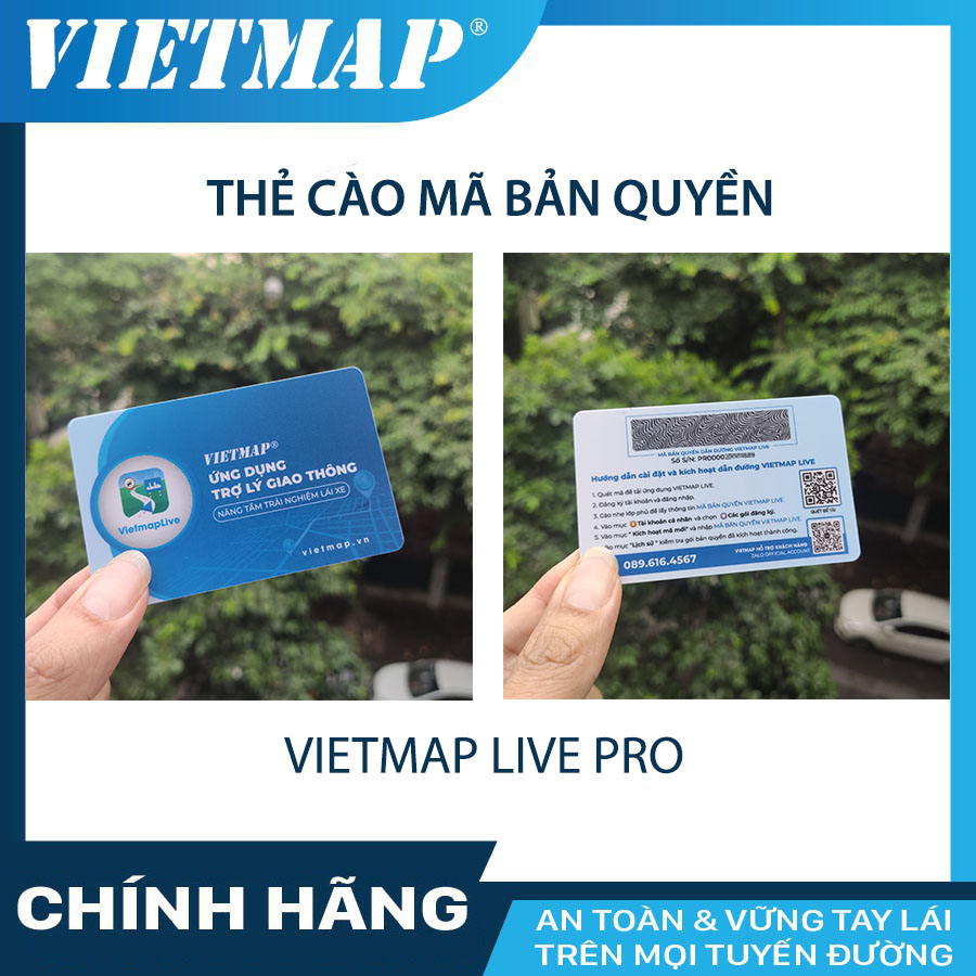 Vietmap Live Pro dẫn đường cho oto có đầy đủ cảnh báo giao thông