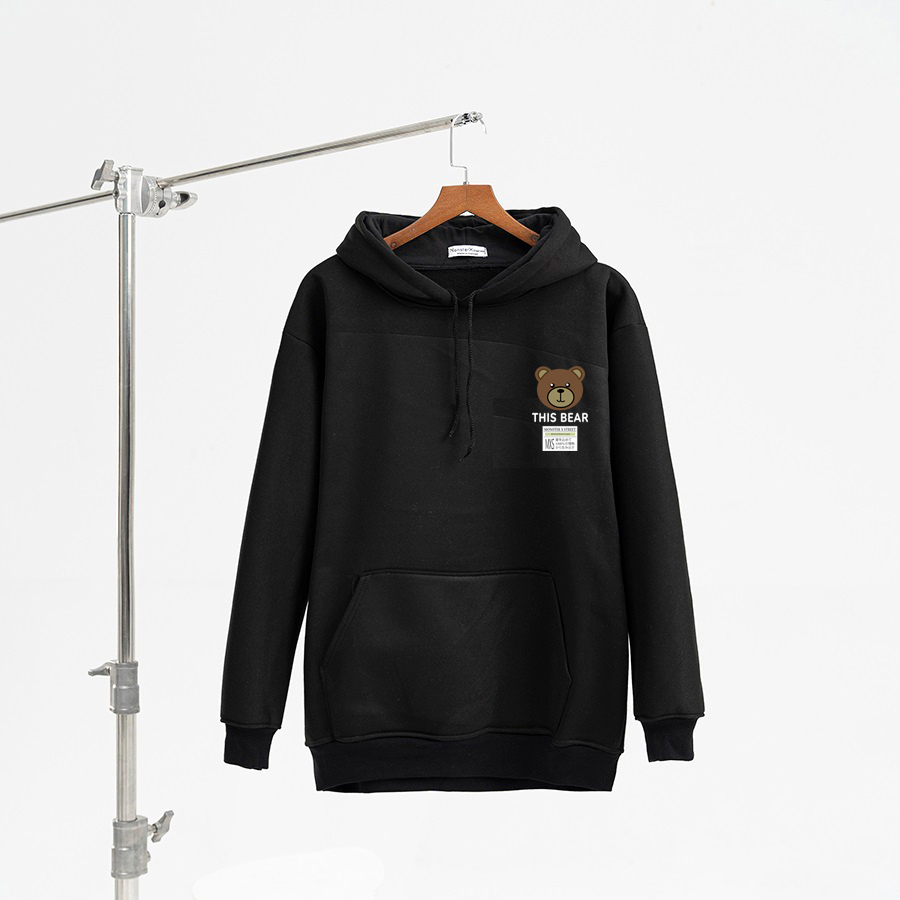 Áo hoodie nỉ bông Monster X Street This Bear nam nữ form rộng thu đông Local Brand