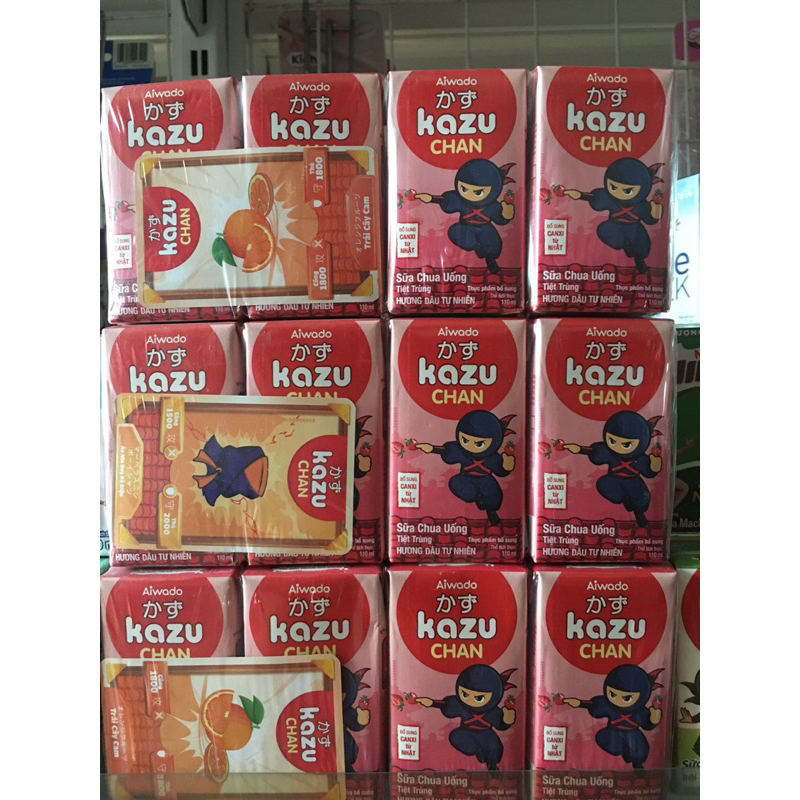 Sữa chua uống Aiwado Kazu Chan Hương Dâu tự nhiên 110ml